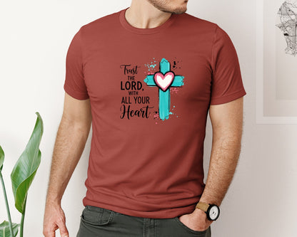 brand:Bella Canvas|color:Rust|Christian Design Bible Graphic T-Shirt