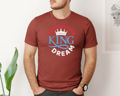 brand:Bella Canvas|color:Rust|Martin Luther King Dream Quote 2 Graphic T-Shirt
