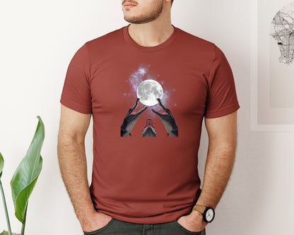 brand:Bella Canvas|color:Rust|Alligator Moon Embrace T Shirt Design Graphic T-Shirt