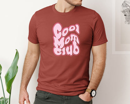brand:Bella Canvas|color:Rust|Cool Mom Club T Shirt Design 2 Graphic T-Shirt