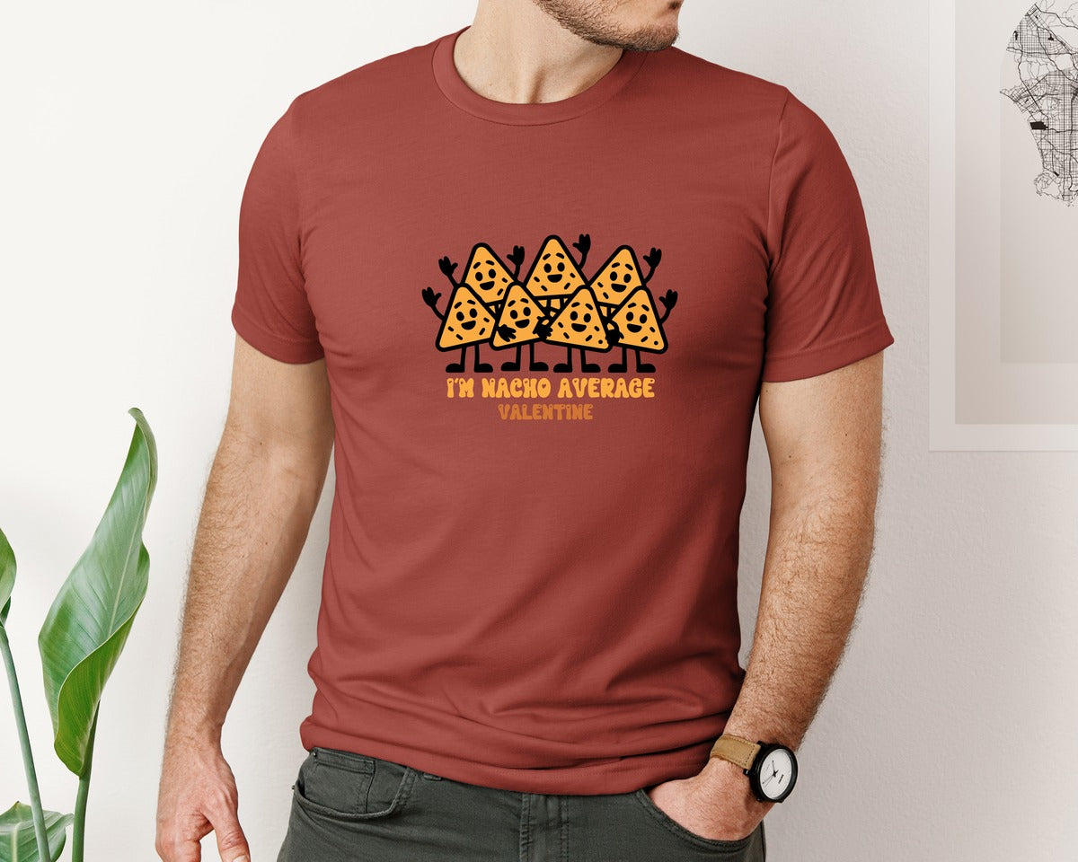 brand:Bella Canvas|color:Rust|Cute Food Valentine Pun Graphic T-Shirt