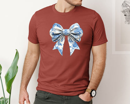 brand:Bella Canvas|color:Rust|Bow Bow T Shirt Design Graphic T-Shirt