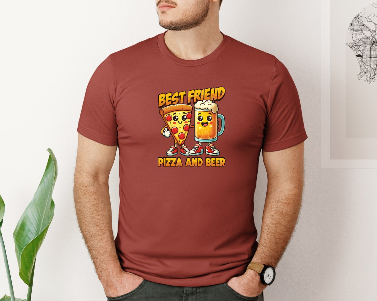 brand:Bella Canvas|color:Rust|Funny Beer Drinking T Shirt Design 7 Graphic T-Shirt