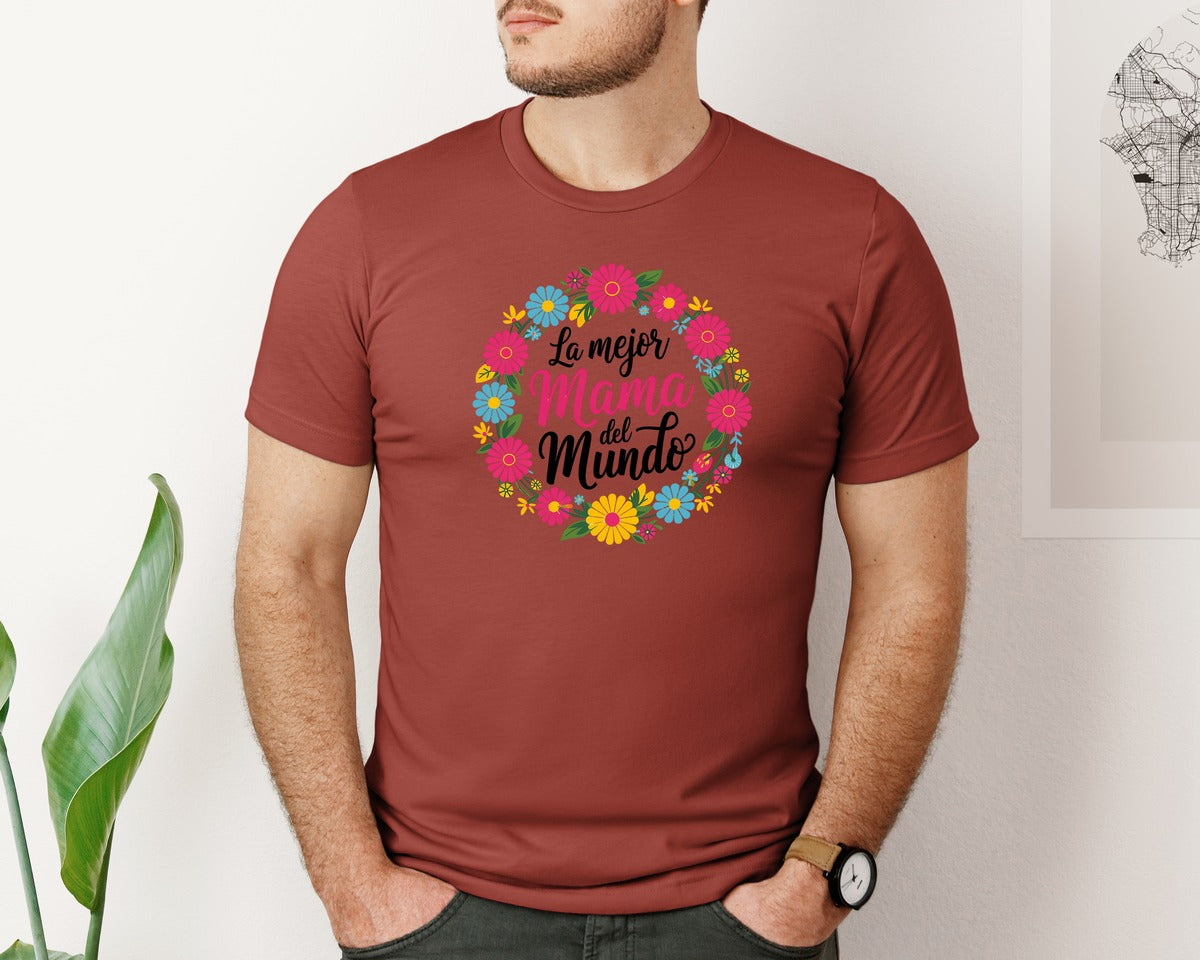 brand:Bella Canvas|color:Rust|Spanish Mothers Day 6 Graphic T-Shirt
