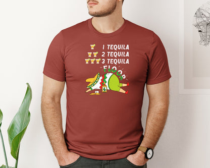 brand:Bella Canvas|color:Rust|Tequila Cinco De Mayo T Shirt Graphic T-Shirt