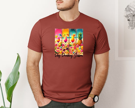 Day Drinking Season Summer Drinking Graphic T-Shirt