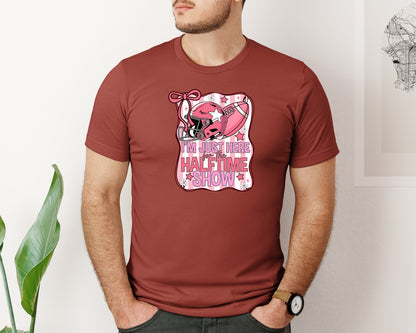brand:Bella Canvas|color:Rust|Preppy Funny Football Halftime Show Graphic T-Shirt