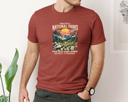 brand:Bella Canvas|color:Rust|Protect Our National Parks 2 Graphic T-Shirt