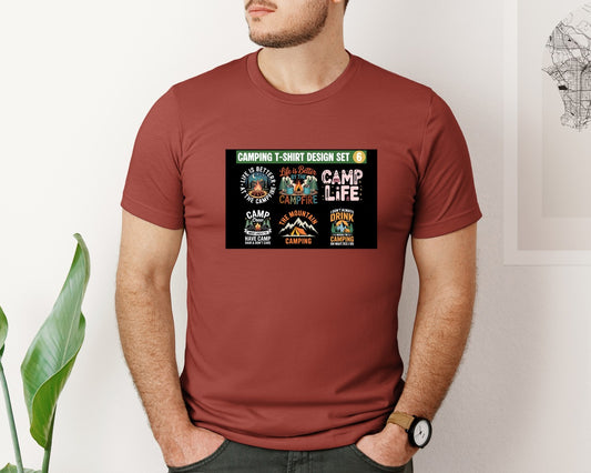 Retro Camping Life Set Graphic T-Shirt