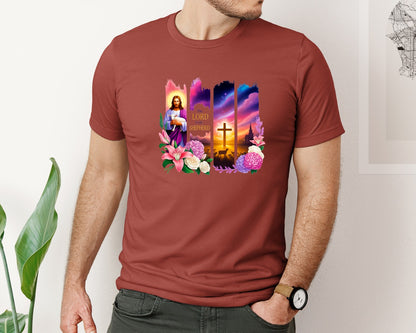 brand:Bella Canvas|color:Rust|Christian Brushstroke Graphic T-Shirt
