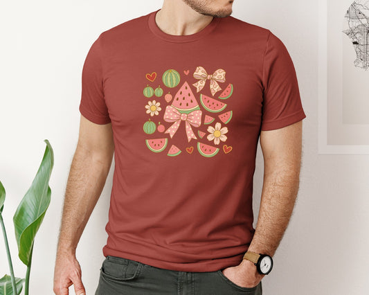 Boho Watermelon Preppy Watermelon Graphic T-Shirt