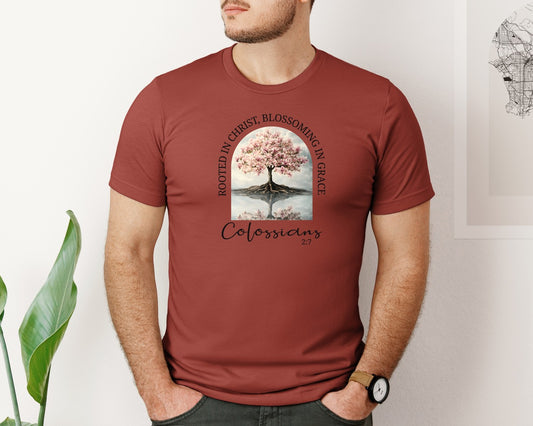 Christian Bible Verse Colossians 27 Graphic T-Shirt