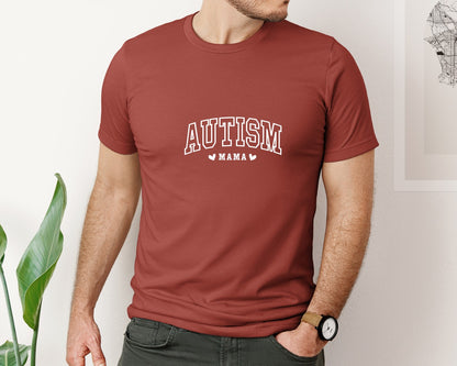 brand:Bella Canvas|color:Rust|Autism Awareness Autism Mama 2 Graphic T-Shirt