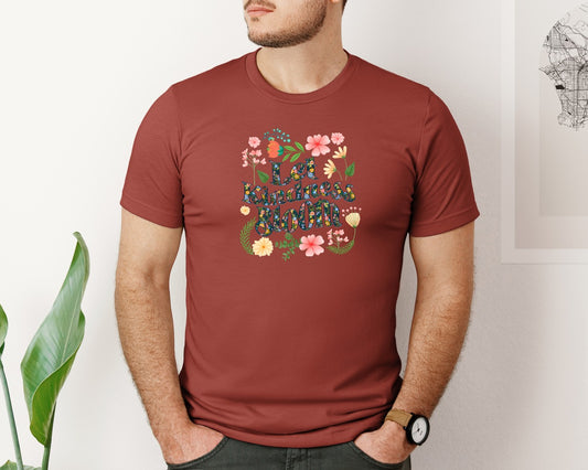Let Kindness Bloom Boho Floral Graphic T-Shirt