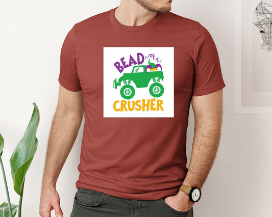 Bead Crusher Mardi Gras Ma Graphic T-Shirt