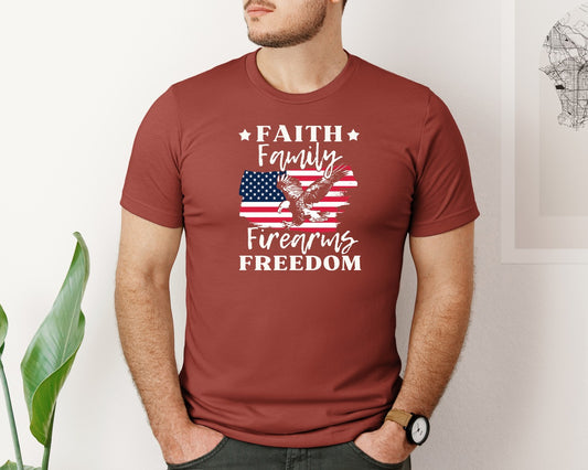 American Flag Usa Patriotic Graphic T-Shirt