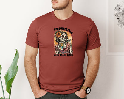 brand:Bella Canvas|color:Rust|Expensive Difficult And Talks Back 12 Graphic T-Shirt