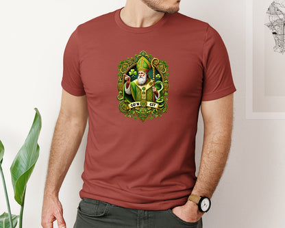brand:Bella Canvas|color:Rust|St Patricks Day Saint Patrick Graphic T-Shirt