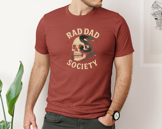 Rad Dad Society T Shirt Design Graphic T-Shirt