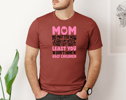 brand:Bella Canvas|color:Rust|Funny Mom Quote Mothers Day Mama Graphic T-Shirt