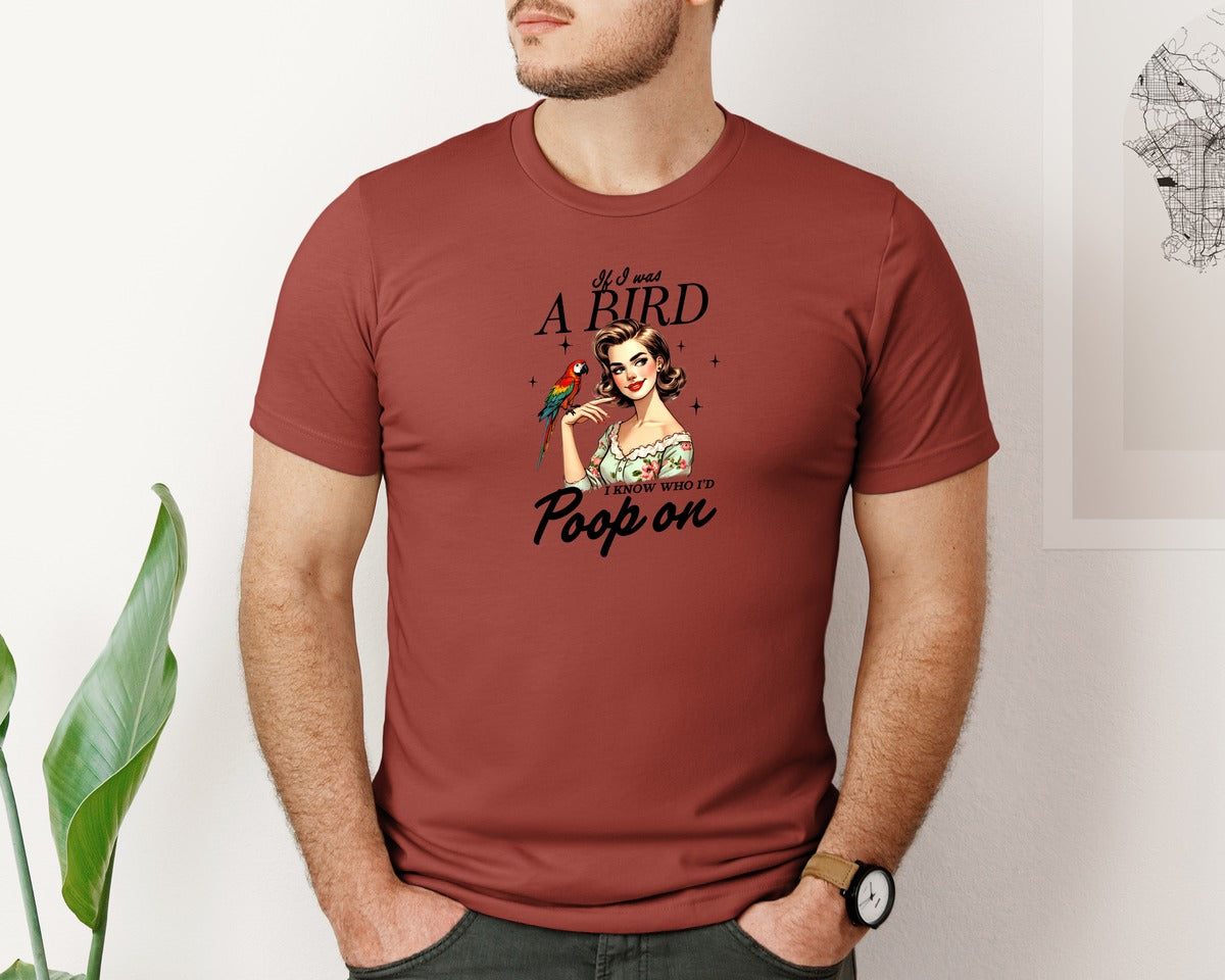 brand:Bella Canvas|color:Rust|Sarcastic Vintage Girl Adult Sarcasm Graphic T-Shirt