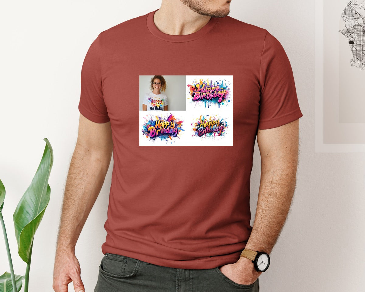 brand:Bella Canvas|color:Rust|Happy Birthday T Shirt Design 69 Graphic T-Shirt