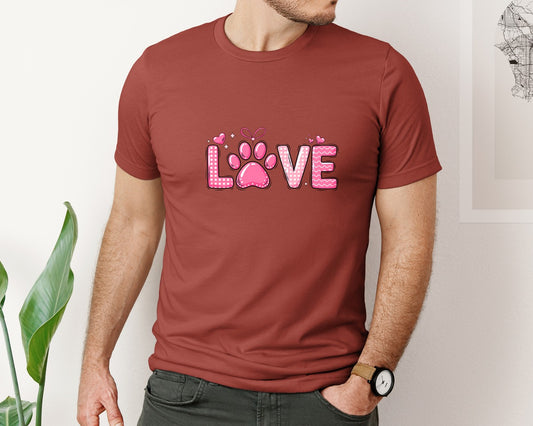 Dog Valentines Day Love Graphic T-Shirt