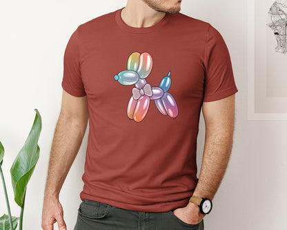 brand:Bella Canvas|color:Rust|Glam Balloon Dog 4 Graphic T-Shirt