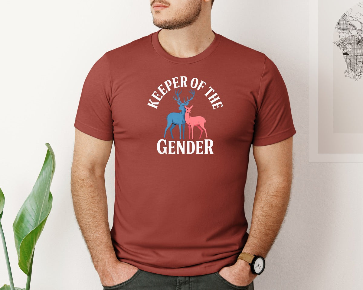 brand:Bella Canvas|color:Rust|Gender Reveal T Shirt Design 3 Graphic T-Shirt