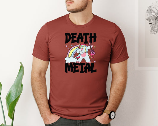 Death Metal Heavy Metal Unicorn T Shirt Graphic T-Shirt