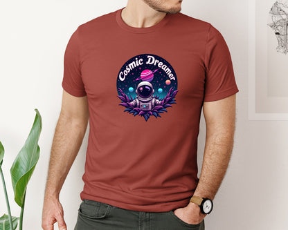 brand:Bella Canvas|color:Rust|Cosmic Dreamer T Shirt Design Graphic T-Shirt
