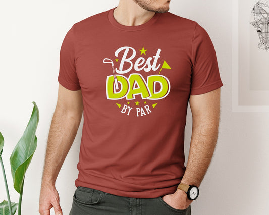 Best Dad By Par Golf Quote Design 6 Graphic T-Shirt