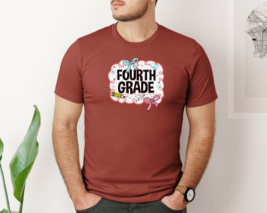 Fourth Grade Shirt Back To School Graphic T-Shirt