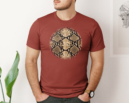 brand:Bella Canvas|color:Rust|Animal Print Round Tshirt 38 Graphic T-Shirt