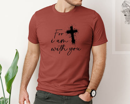 brand:Bella Canvas|color:Rust|Fear Not Christianity Bible Graphic T-Shirt