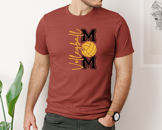 Volleyball Mom Front Back Shirt Graphic T-Shirt
