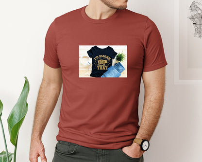 brand:Bella Canvas|color:Rust|Id Smoke That 26 Graphic T-Shirt