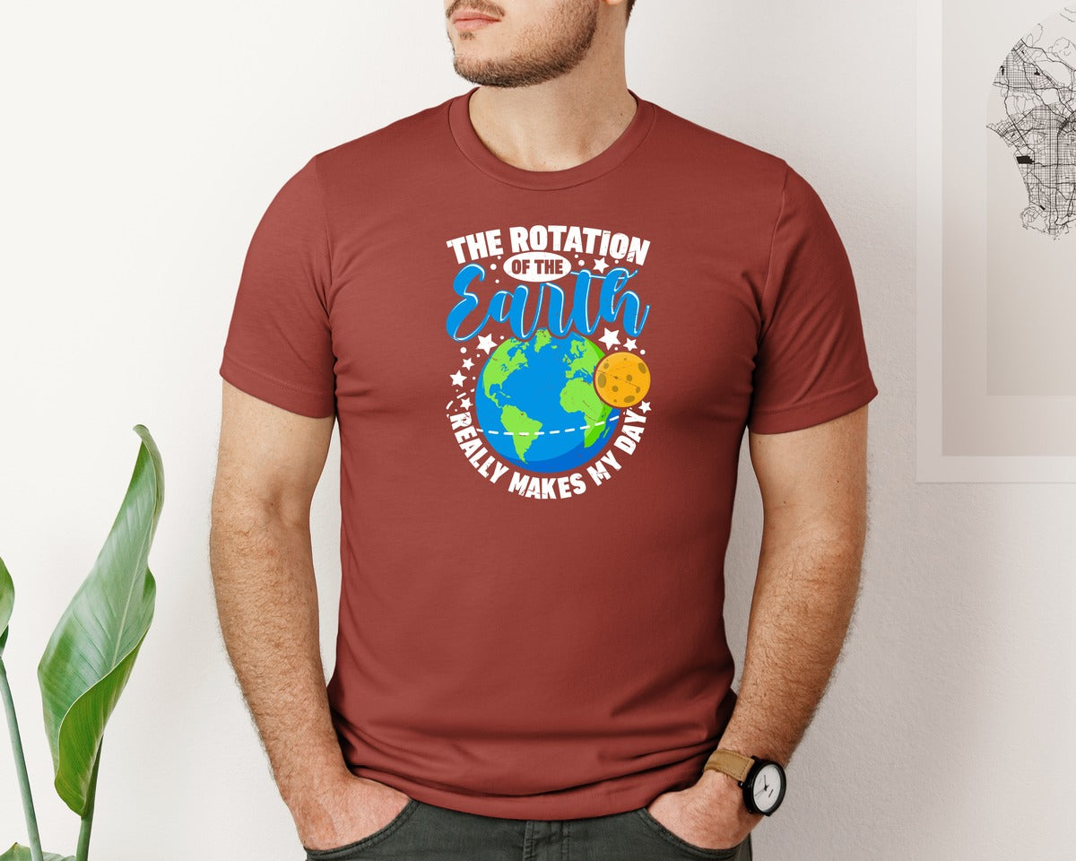 brand:Bella Canvas|color:Rust|Funny Earth Day T Shirt 4 Graphic T-Shirt
