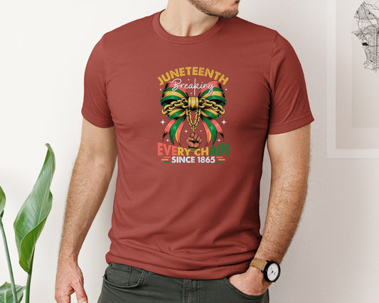 Juneteenth Black Coquette Bow Graphic T-Shirt