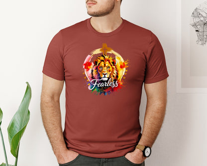 brand:Bella Canvas|color:Rust|Faithful Christian Design Graphic T-Shirt