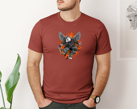 Third Eye Cat Angel Graphic Artwork Graphic T-Shirt
