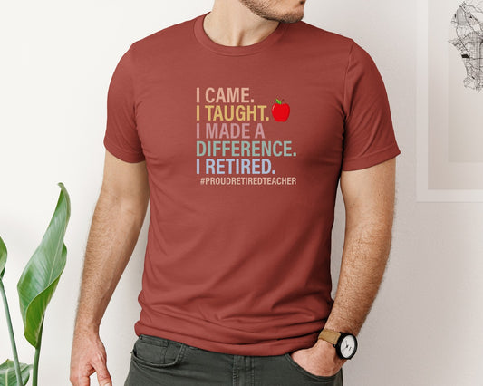 Retired Teacher 5 Graphic T-Shirt
