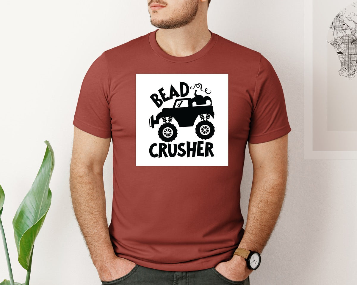brand:Bella Canvas|color:Rust|Bead Crusher Mardi Gras Ma 2 Graphic T-Shirt