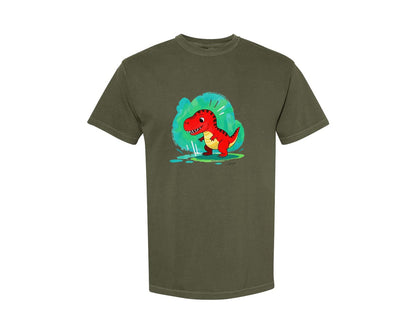 brand:Comfort Colors|color:Sage Green|Retro Vintage Dinosaur Art Graphics 3 Graphic T-Shirt