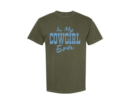 brand:Comfort Colors|color:Sage Green|Western Cowgirl 7 Graphic T-Shirt