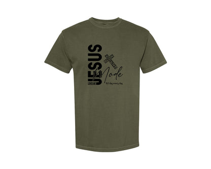 brand:Comfort Colors|color:Sage Green|Jesus Loves Me Love Like Jesus Graphic T-Shirt