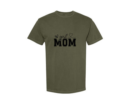 brand:Comfort Colors|color:Sage Green|Girl Mom Mothers Day Mama Graphic T-Shirt