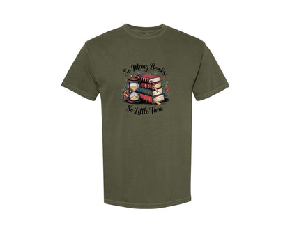 brand:Comfort Colors|color:Sage Green|Reading Book 8 Graphic T-Shirt