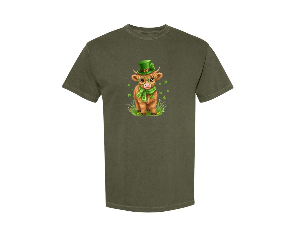 brand:Comfort Colors|color:Sage Green|Happy Easter Bunnies With Basket Cu 2 Graphic T-Shirt