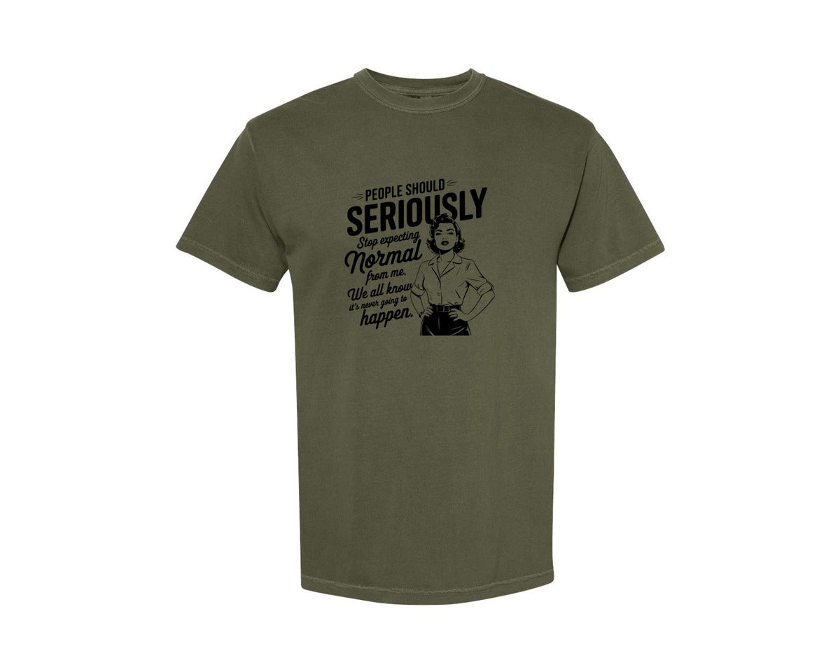 brand:Comfort Colors|color:Sage Green|Vintage Funny Trendy Woman Shirt Design Graphic T-Shirt